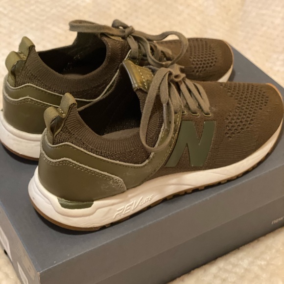 womens olive green new balance